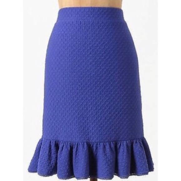 Anthropologie Dresses & Skirts - EUC Anthropologie Brand Postmark Blue Skirt
